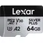 Lexar Professional SILVER PLUS microSDXC 64GB / čtení: 205MBps / zápis: 150MBps / UHS-I