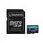Kingston Canvas Go Plus microSDXC 64GB s adaptérem / UHS-I V30 / U3 / Class 10 / čtení: až 200MBs / zápis: až 160 MBs