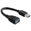 DeLock kabel USB 3.0 A samec - samice 15 cm