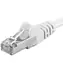 PremiumCord SFTP CAT6A 0.25m bílá / Patch kabel / RJ45-RJ45