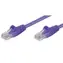 MicroConnect CAT5e U/UTP 0.5m fialová / PVC