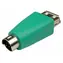 MicroConnect PS2 adaptér USB 2.0 (M) - PS2 Mini Din (F) zelená