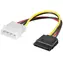 MicroConnect redukce napájení MOLEX (4-pin) (M) - SATA (15-pin) (F) 0.2m