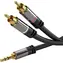 PremiumCord stíněný kabel stereo Jack 3.5mm - 2x CINCH / M-M / HQ / 5m