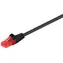 MicroConnect CAT6 U/UTP 1.5m černá / PVC