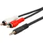 MicroConnect Audio adapter jack 3.5mm (M) - 2x RCA (M) 1.5m černá
