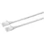 MicroConnect CAT6a U/UTP SLIM 1m bílá / LSZH