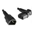 MicroConnect Power Cord C14 90° úhel - C13 1.8m černá