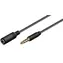 MicroConnect prodlužovací kabel 4-pin Jack 3.5mm (M) - Jack 3.5mm (F) 1.5m černá