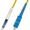 MicroConnect Optical Fibre Cable LC/SC Singlemode simplex OS2 1m žlutá