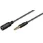 MicroConnect prodlužovací kabel 4-pin Jack 3.5mm (M) - Jack 3.5mm (F) 3m černá