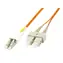 MicroConnect Optical Fibre Cable LC/SC Multimode duplex OM1 1m oranžová