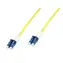 MicroConnect Optical Fibre Cable LC/LC Singlemode duplex OS2 1.5m žlutá