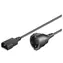 MicroConnect Prodlužovací kabel C14 - Schuko (F) 1.5m černá