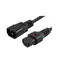 MicroConnect Prodlužovací kabel s IEC zámkem C13 - C14 1m černá