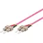 MicroConnect Optical Fibre Cable SC/SC Multimode duplex OM4 2m fialová