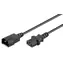 MicroConnect Prodlužovací kabel C14 - C13 5m černá