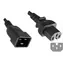 MicroConnect Prodlužovací kabel C20 - C15 1.8m černá