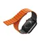 Uniq REVIX Reversible Magnetic řemínek pro Apple Watch 45 & 44 & 42mm - CHARCOAL (šedo-oranžová)