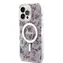 GUESS PC/TPU Flowers IML MagSafe Kompatibilní Zadní Kryt pro Apple iPhone 14 Pro Max růžová
