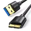 UGREEN Kabel USB-A 3.0 (M) - Micro USB 3.0 (M) 0.5m černá