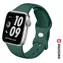 SWISSTEN Silikonový řemínek pro Apple Watch 38/40/41mm zelená