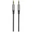 SWISSTEN TEXTILE propojovací audio kabel Jack 3.5mm (M) - Jack 3.5mm (M) 1.5m černá