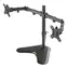 Neomounts FPMA-D550DBLACK černá / Držák displeje na stůl / 10-32" / svorka / VESA 100x100 / nosn. 2x 8kg / 2 displeje