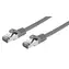 C-TECH patchcord Cat7 S/FTP 1 m šedá