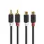 Nedis Stereo Audio kabel 2x RCA (M) - 2x RCA (F) 2.00 m černá