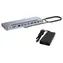 i-tec C31FLAT2PDPRO100W USB-C Metal Ergonomic 4K 3x Display Docking Station PD 100W + USB-C Charger 100W
