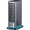 Joyroom JR-TCM02 Multiport šedá / Stolní nabíječka / 4x USB-C + 2x USB-A / 65W / LED