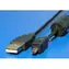 Wiretek Kabel USB2.0 A-mini PANASONIC 8pin 1,8m černý