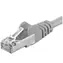 PremiumCord SFTP CAT6A 0.5m šedá / Patch kabel / RJ45-RJ45
