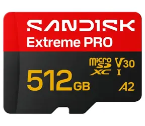 SanDisk Extreme PRO microSDXC 512 GB + adaptér