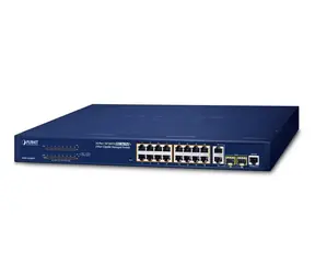 Planet PoE switch 16x 10/100 + 2x GbE/SFP