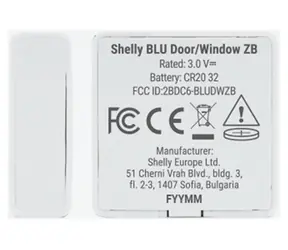 Shelly BLU Door/Window ZB