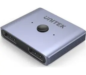 Unitek Obousměrný přepínač DisplayPort 1.4 2v1