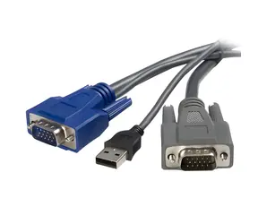StarTech USB VGA KVM kabel černá