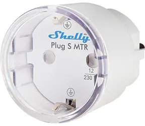 Shelly Plug S Gen3 Chytrá zásuvka s měřením spotřeby bílá
