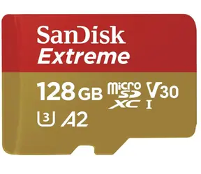 SanDisk Extreme microSDXC 128GB + adaptér