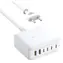 Baseus Nomos FH21 bílá / Nabíjecí stanice / 120W / GaN / 4× USB-C / 2× USB-A