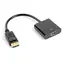 Lanberg černá / Redukce / DisplayPort (M) na HDMI (F) / 10 cm / 1080p / 60 Hz