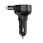 Baseus Enjoyment Pro černá / Nabíječka do auta / USB-A / navíjecí kabel Lightning / 55W