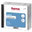 Hama CD Standard Double Box průhledná-černá / Obal na CD/DVD / na 2 disky / 5 ks