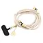 Guess 4G Charm béžová / Nabíjecí crossbody popruh / USB-C/USB-C