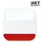 iGET SECURITY MP11 / Bezdrátová venkovní siréna / 105 dB / IP54 / baterie + napájení 230V / pro alarm M6-4G