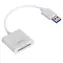 Unitek Y-9321 bílá / Čtečka paměťových karet / USB 3.0 / SD & microSD / 2 sloty