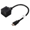 Lanberg AD-0019-BK černá / HDMI splitter / 2x HDMI výstup / Full HD / pozlacené konektory