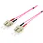 Equip optický kabel SC-SC OM4 5m fialová / Patch kabel / Multimode / Duplex / LSZH plášť